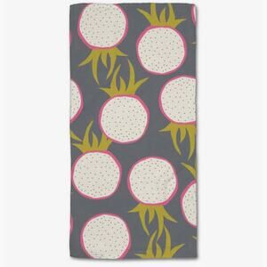 Geometry Dragon Fruit Frolic Bar Towel NEW 12" x 24" Recycled Materials